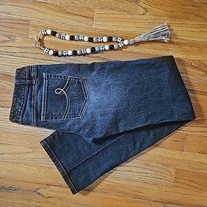 Ann Taylor LOFT slim boot jeans size 0...like new condition! Dark!